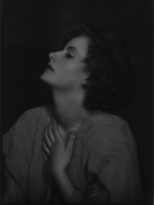 Greta Garbo from the July 21, 1925 portrait session with Arnold Genthe. This was the only image produced from their first session. it is more of a standard portrait from that era than the work they would create later that month.