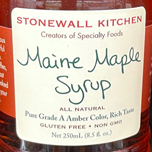 Stonewall Kitchen Maple Syrup label